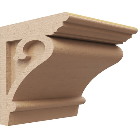 Ekena Millwork 8"W x 8"D x 8"H Wide Mayflower Rough Cedar Woodgrain TimberThane Corbel, Primed Tan CORUR08X08X08MAYRCPR